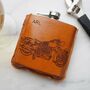 Motorcycle Personalised Hip Flask In Gift Box, thumbnail 1 of 10