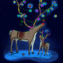 Personalised Baby's First Christmas Reindeer Card, thumbnail 2 of 2