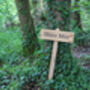 Engraved Oak Sign Post, thumbnail 2 of 10