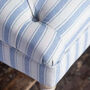Saskia Blue Ticking Stripe Ottoman, thumbnail 2 of 4