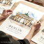 Berlin Travel Print Watercolour Illustration, thumbnail 1 of 7