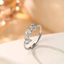 Sterling Silver Sycamore Maple Leaf Motif Ring, thumbnail 1 of 12
