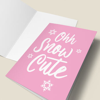 'Ohh Snow Cute' Christmas Card, 5 of 5