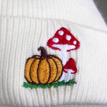 Autumn Soft Cashmere Pumpkin Beanie Hat Gift For Her, 2 of 8