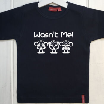 Personalised Child's Three Wise Monkeys T Shirt, 3 of 11