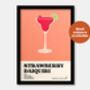 Strawberry Daiquiri Cocktail Print, thumbnail 4 of 7