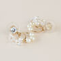 Pearl And Crystal Dangle Stud Earrings, thumbnail 2 of 3