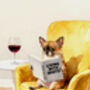 Your Own Dog Reading Book Wall Art Print, Customise Colours And Book Title, thumbnail 6 of 12