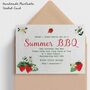 Strawberry Invitations Plain Or Plantable Card, thumbnail 1 of 6