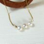 Trio Pearl Necklace, thumbnail 2 of 3