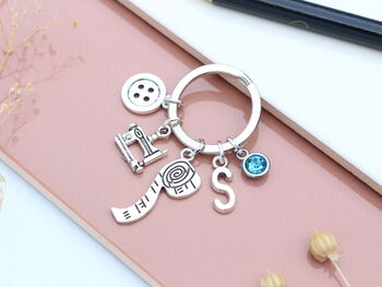 Personalised Sewing Keyring Seamstress Thank You Gift, 5 of 9