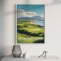 Royal County Down Golf Course Poster – Golf Wall Art Print | Gift For Golfers, Dad, Husband, Golf Gift For Him, thumbnail 1 of 2