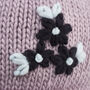 Forget Me Not Knitted Lilac Bonnet, thumbnail 7 of 7