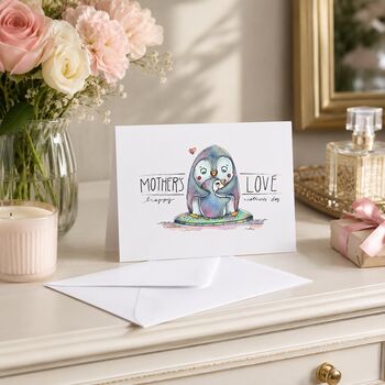 Penguin Hug Mother’s Day Card, 4 of 7