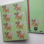 Children's Christmas Personalised Reindeer Notebook, thumbnail 2 of 9
