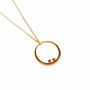 Birthstone Personalised Circle Necklace, thumbnail 5 of 10