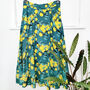 Annie Linen Blend Midi Skirt In Lemon Print, thumbnail 6 of 6