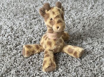 Personalised Hugs Giraffe Soft Newborn Toy, 6 of 7
