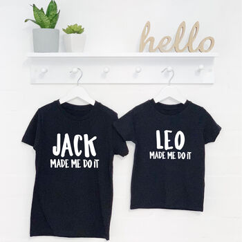 Made Me Do It Personalised Childrens Clothing Set, 4 of 8