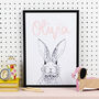Personalised Rabbit Print, thumbnail 4 of 11