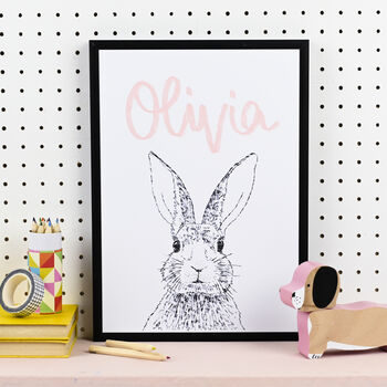 Personalised Rabbit Print, 4 of 11