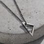Men's Personalised Open Triangle Necklace, thumbnail 5 of 7