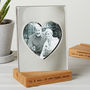 Silver Heart Frame With Personalised Stand, thumbnail 2 of 7