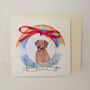 Personalised Rainbow Pet Sympathy Card With Ceramic Portrait Keepsake, thumbnail 3 of 4