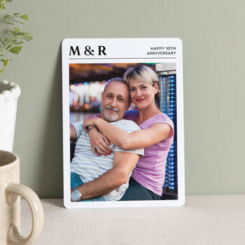 Ten Year Anniversary Photo Metal Print, 2 of 2