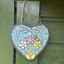 Personalised 'Bee Happy' Mosaic Hanging Heart, thumbnail 5 of 6