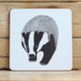 Nocturnal Coasters Choice Of Badger, Hedgehog And Hare, thumbnail 3 of 5