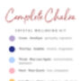 Complete Chakra Crystal Wellbeing Kit, thumbnail 4 of 4