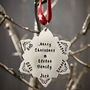 Personalised Snowflake Christmas Decoration, thumbnail 1 of 2