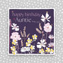 Happy Birthday Card For Auntie, thumbnail 1 of 3