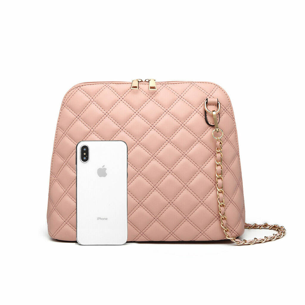 Dusky Pale Pink Cross Body Hand Bag By Air Armor