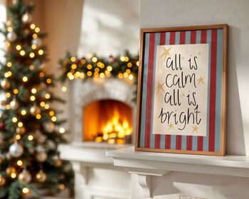 Calm And Bright Christmas Art Print, 5 of 9