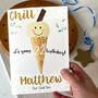 Personalised Ice Cream Age Birthday Card, thumbnail 4 of 10
