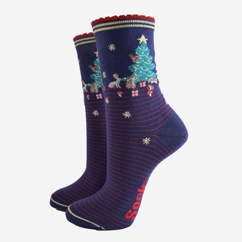 Women's Bamboo Socks Gift Box Christmas Trees, 2 of 4