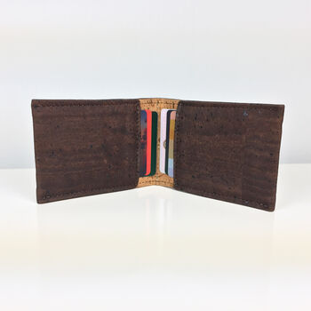 Sustainable Cork Card Holder Brown, 4 of 4