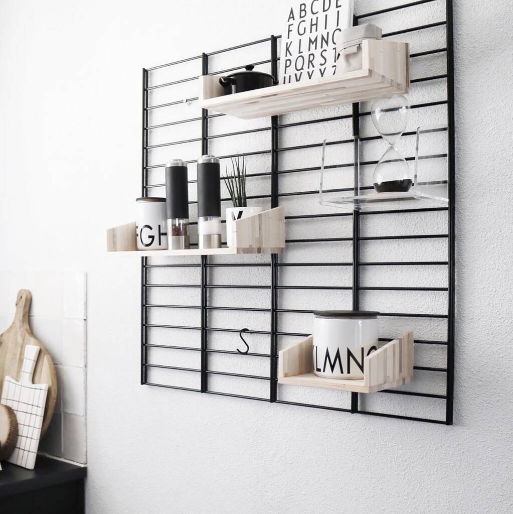 Reclaimed Metal Wall Shelving Unit By The Den & Now
