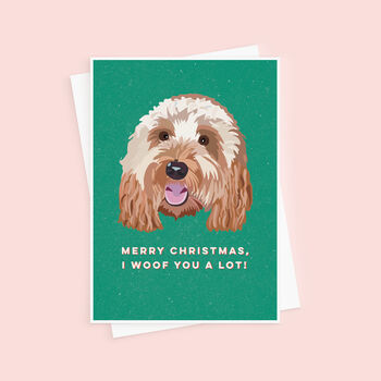 Woof You A Lot Christmas Card From The Dog, 3 of 3