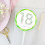 Eighteen 18 Floral Birthday Lollipop, thumbnail 1 of 3