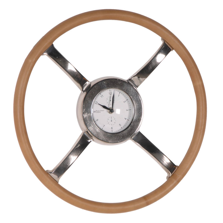 Steering Wheel Clock By Out There Interiors | notonthehighstreet.com