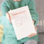 Valentine Romantic Definition Valentine's Day Card, thumbnail 2 of 6