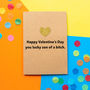 'Lucky Sob' Funny Valentine's Day Card, thumbnail 1 of 2