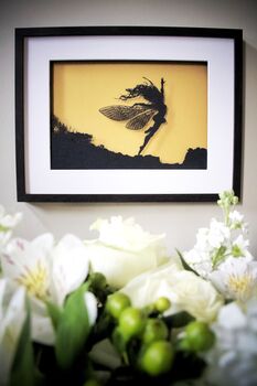 Anemoi Framed Fairy Papercut Picture, 6 of 9