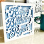 Personalised Groovy Birthday Card, thumbnail 1 of 4