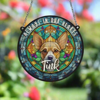 Chihuahua Fawn Memorial Suncatcher, 6 of 6