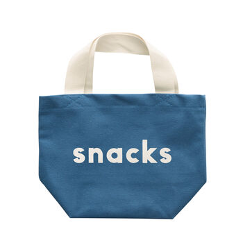 'Snacks' Little Blue Bag, 5 of 5
