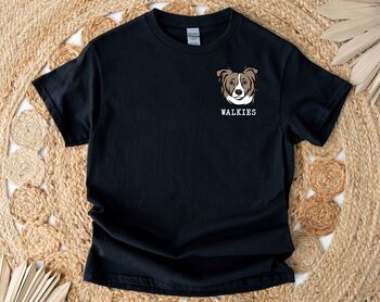 Personalised Border Collie T Shirt, 2 of 6